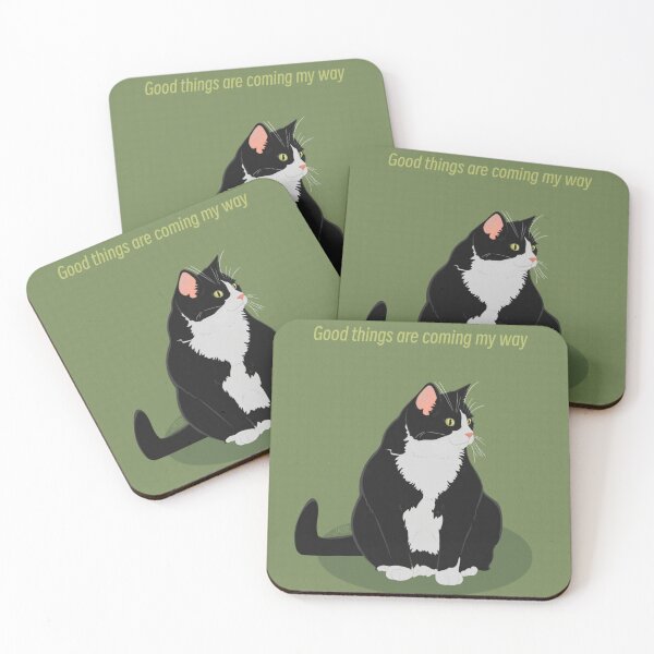 Item preview, Good Things Coming Cat designed and sold by jastinamor.