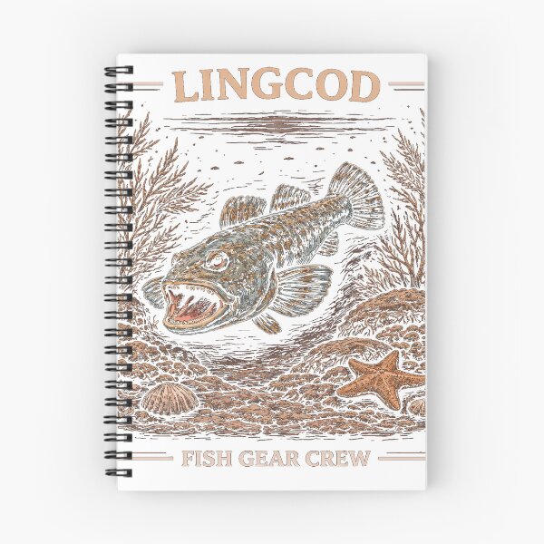 Item preview, Lingcod Fishing Vintage Ocean Design – Fish Gear Crew designed and sold by Fish Gear Apparel.