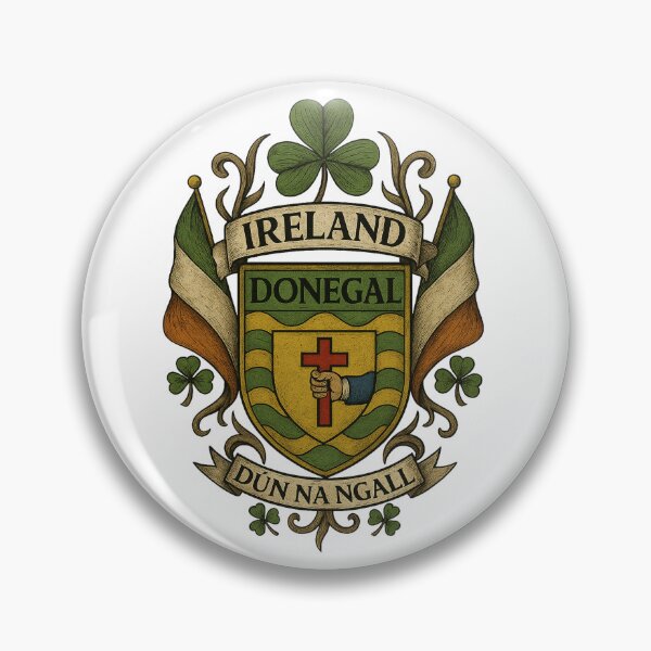 Item preview, County Donegal Ireland Coat of Arms Heritage designed and sold by REAL IRISH GIFTS.
