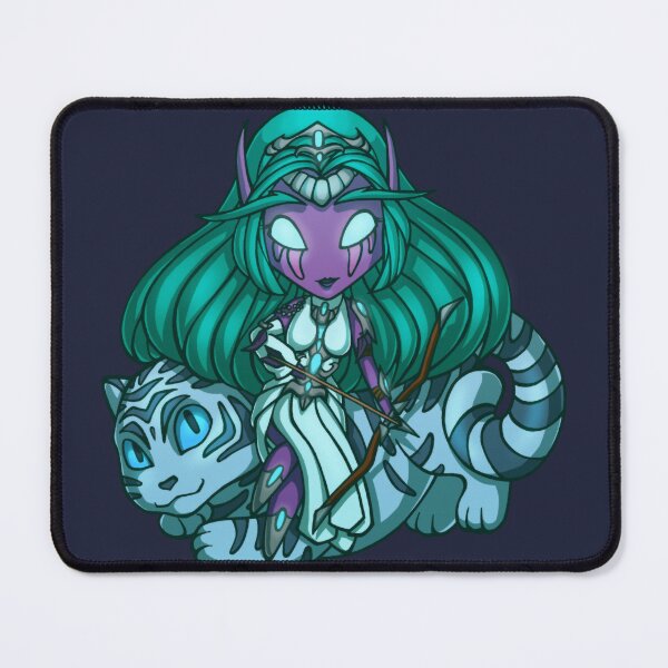 Item preview, Cute Tyrande Whisperwind Chibi | WoW Night Elf Fanart | Warcraft High Priestess designed and sold by AnryMary.