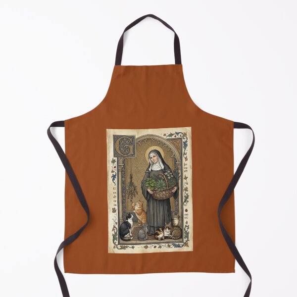 Item preview, Saint Gertrude of Nivelles with cats. designed and sold by Natalia-Vlad.