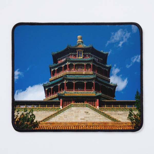Item preview, Chinese Temple Tower Under Blue Sky designed and sold by DrTol.