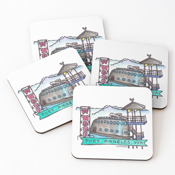 Item preview, Watercolor Port Angeles  designed and sold by WozHereCo.
