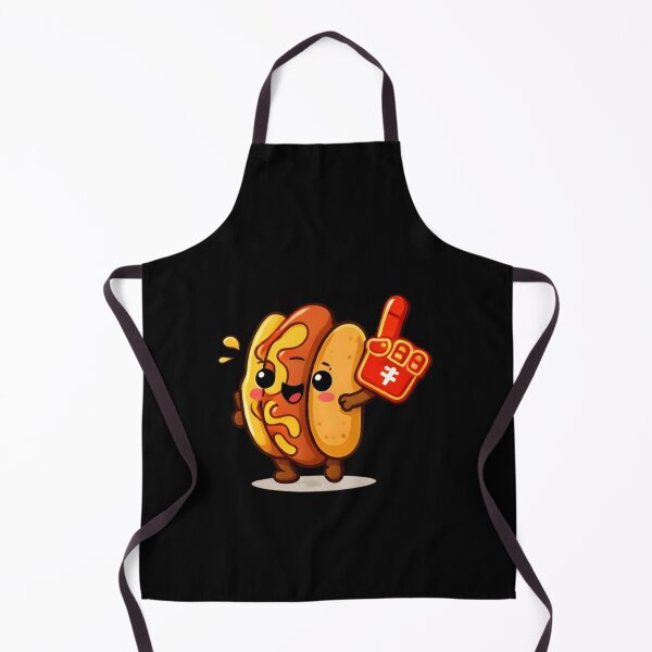 Item preview, Cute Happy Hot Dog Cheerleader with Foam Finger designed and sold by Trendora90.
