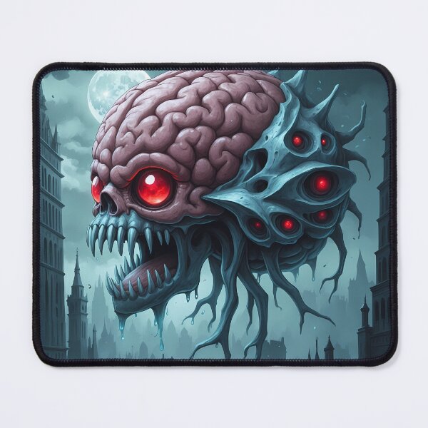 Item preview, Eldritch Floating Brain - Gothic Horror Skull designed and sold by Lucid Dream Pixel.