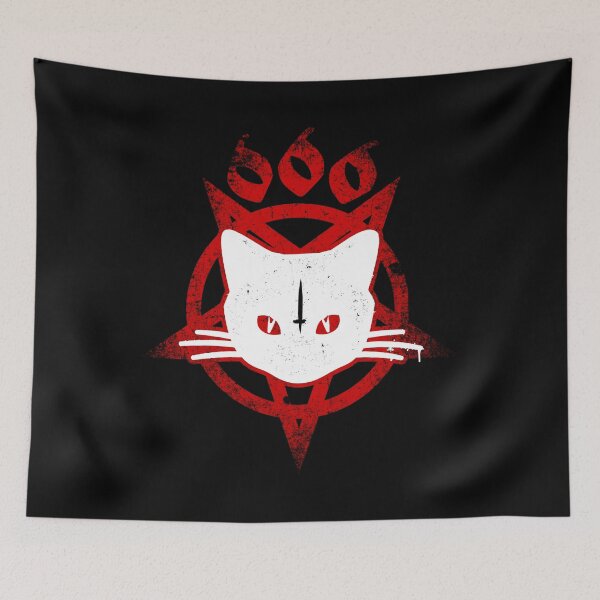 Item preview, 666 Baphomet graffiti cat designed and sold by Skady666.