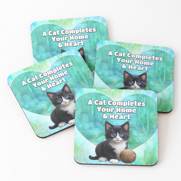 Item preview, A Cat Completes Your Heart & Home designed and sold by Karen Wood.