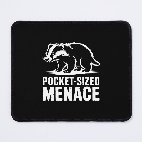 Item preview, Pocket Sized Menace Badger designed and sold by theartfulaspie.