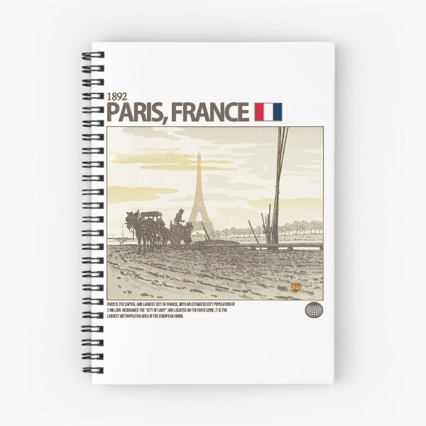 Item preview, Paris, France (1892) designed and sold by JR Shirts.
