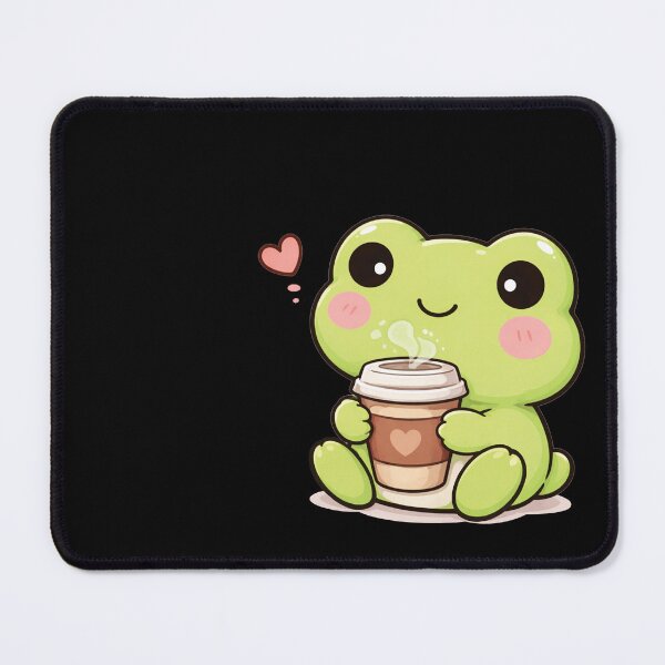 Item preview, Cute frog with coffee to go designed and sold by franky-and-art.