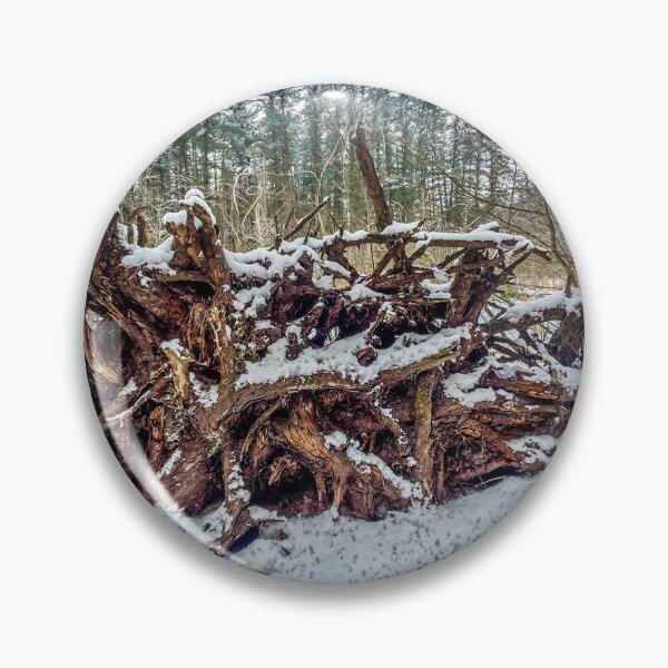 Item preview, Rocky Arbor Wisconsin – Snow Covered Tree Roots Forest Landscape Photography designed and sold by aadventures.
