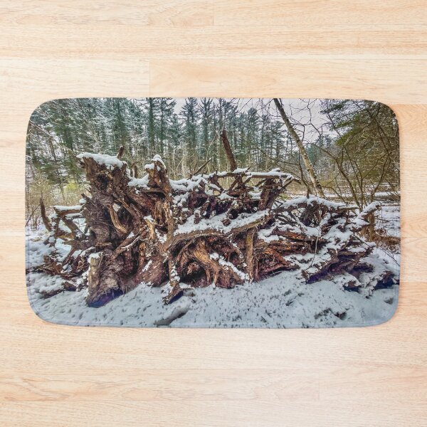 Item preview, Rocky Arbor Wisconsin – Snow Covered Tree Roots Forest Landscape Photography designed and sold by aadventures.