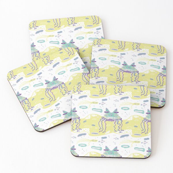 Item preview, Cat Jellyfish Summer Pattern designed and sold by FaliushART.
