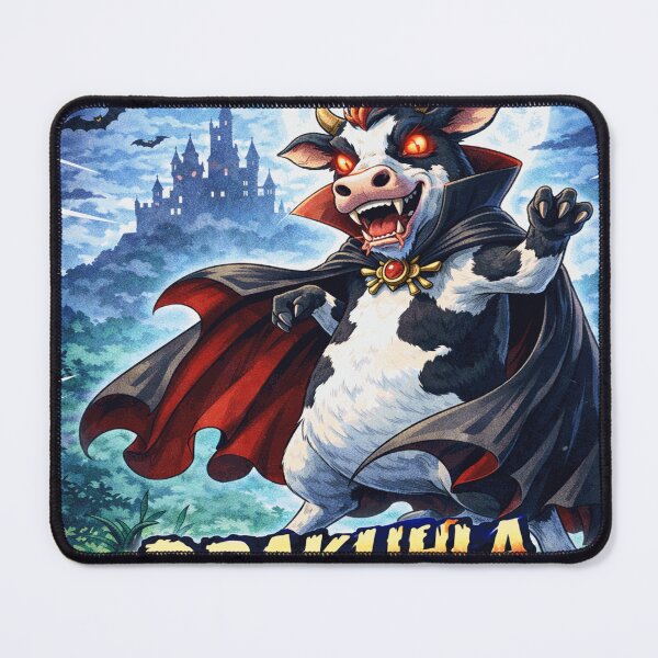 Item preview, Drakuhla – Vampire Cow Funny Animal Pun Cartoon Design designed and sold by AuraloomAtelier.
