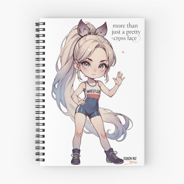 Item preview, More Than Just a Pretty Cross Face - Cute Wrestler Girl Chibi designed and sold by Coach-Riz.