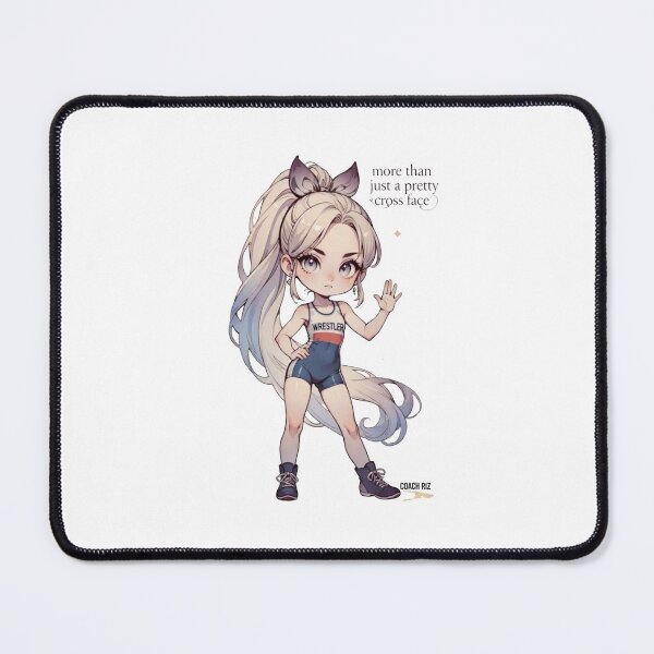 Item preview, More Than Just a Pretty Cross Face - Cute Wrestler Girl Chibi designed and sold by Coach-Riz.