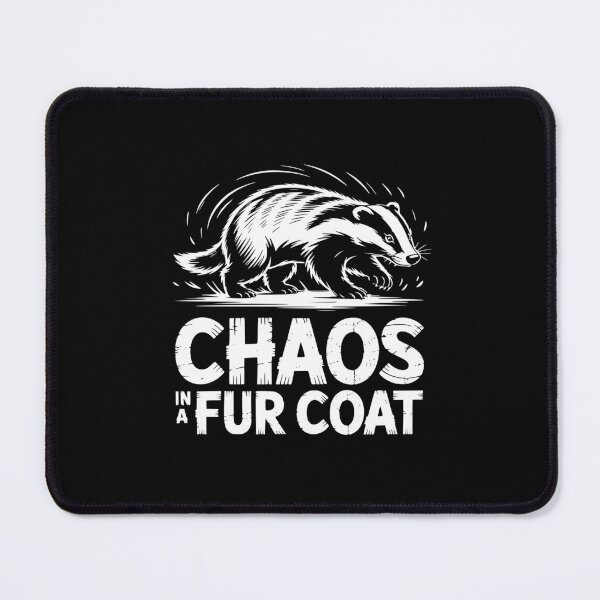 Item preview, Chaos In A Fur Coat Badger designed and sold by theartfulaspie.
