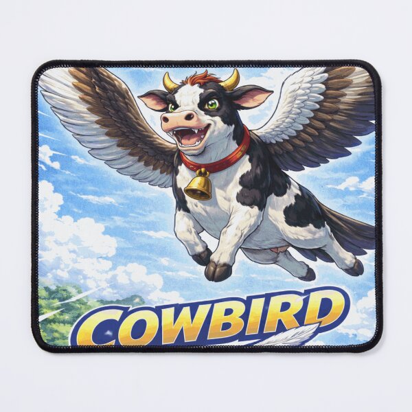 Item preview, Cowbird – Funny Cow Bird Hybrid Animal Pun Cartoon Design designed and sold by AuraloomAtelier.