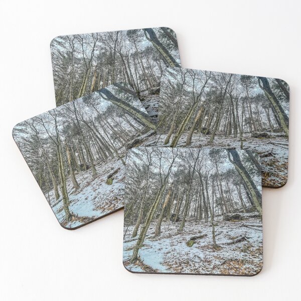 Item preview, Rocky Arbor Wisconsin Winter Forest – Snowy Hillside Trees Landscape Photography designed and sold by aadventures.