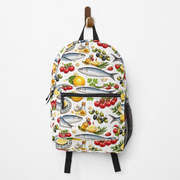 Item preview, Euro summer Italian fish lemon pattern designed and sold by NoLife Artist.