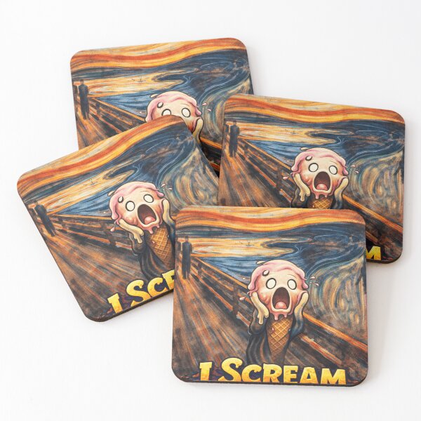 Item preview, I Scream – Funny Ice Cream Pun Cartoon Design designed and sold by AuraloomAtelier.