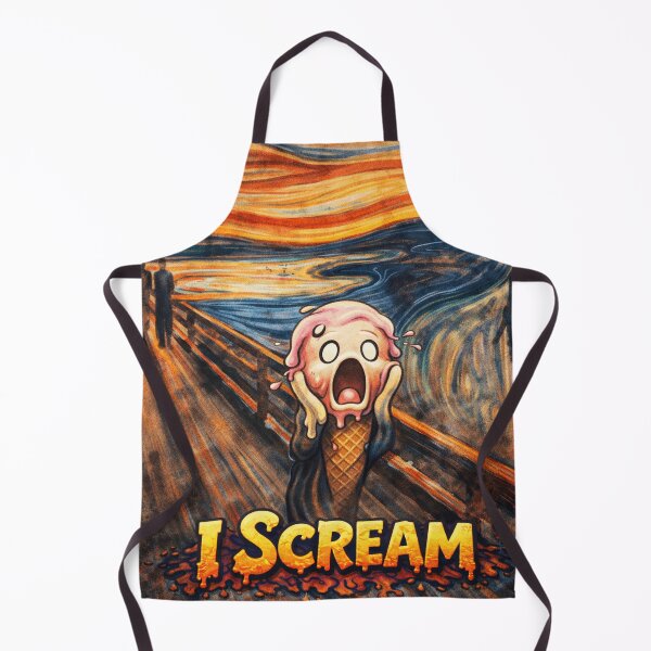 Item preview, I Scream – Funny Ice Cream Pun Cartoon Design designed and sold by AuraloomAtelier.