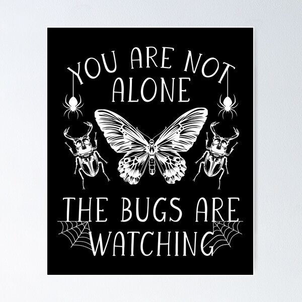 Item preview, You Are Not Alone The Bugs Are Watching - Vintage Entomology Illustration designed and sold by Dmetalx Art Apparel.