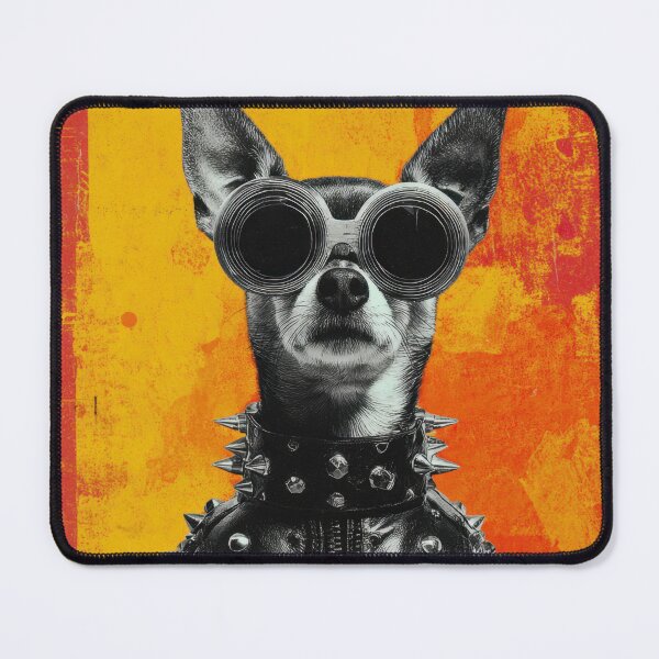 Item preview, Chihuahua in sunglasses and leather designed and sold by anytka.