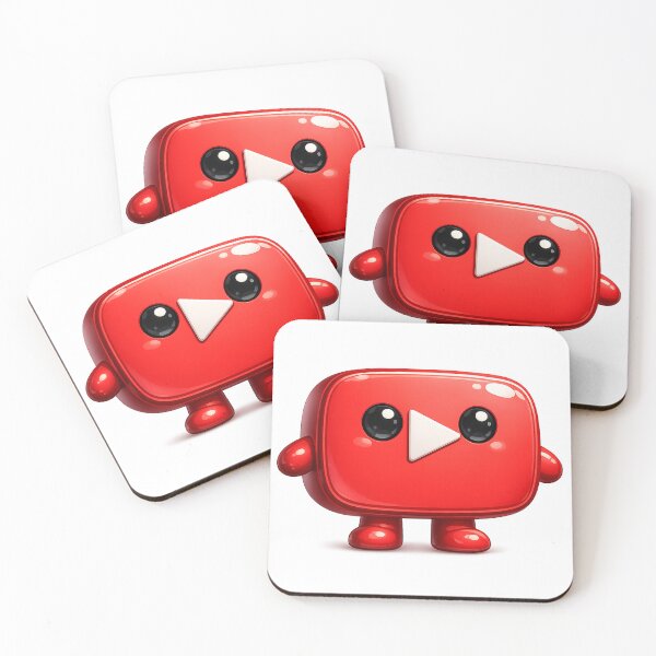 Item preview, Cute Video Play Mascot YouTube designed and sold by fritz-10signer.