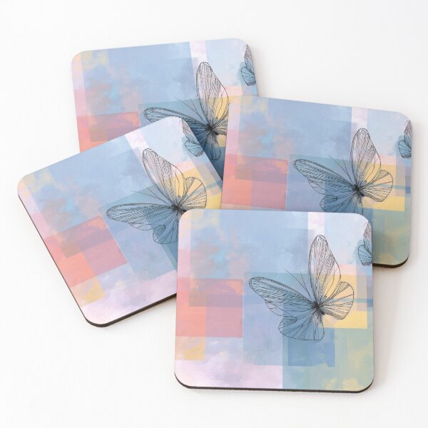Item preview, Butterflies on colorful background designed and sold by anytka.