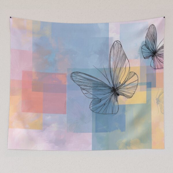 Item preview, Butterflies on colorful background designed and sold by anytka.