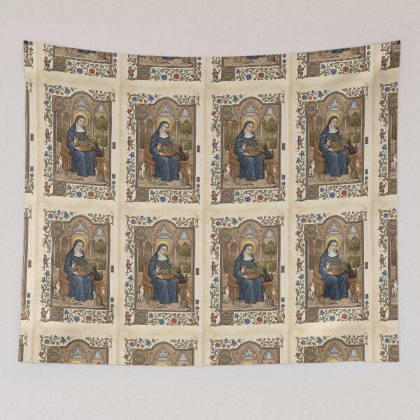 Item preview, Copy of Saint Gertrude of Nivelles with cats. designed and sold by Natalia-Vlad.
