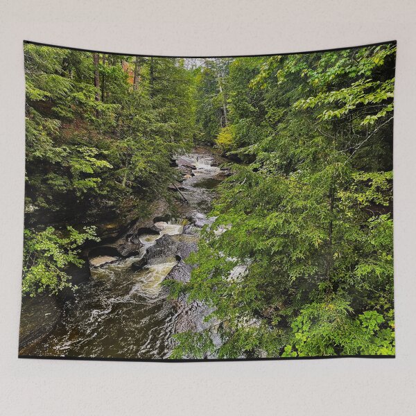 Item preview, Porcupine Mountains River – Upper Peninsula Michigan Forest Landscape Photography designed and sold by aadventures.
