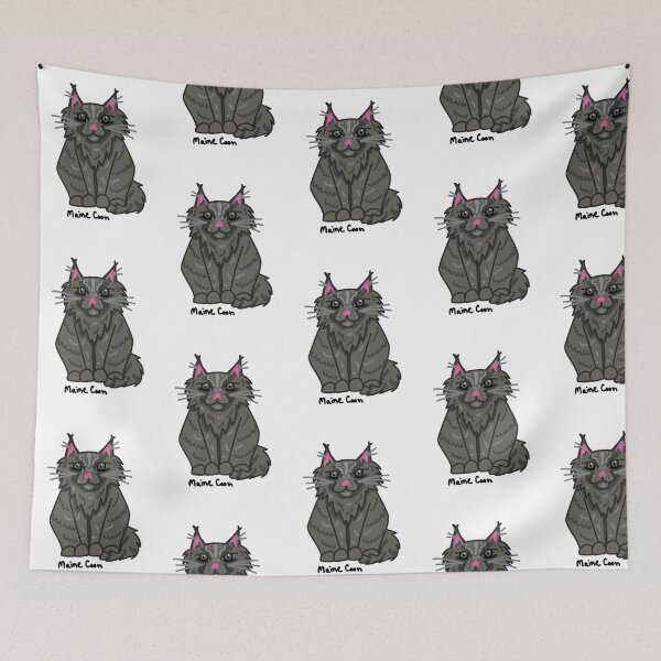 Item preview, Graphic Maine Coon Cat with Brown/Black Eyes designed and sold by DanielleFishIll.