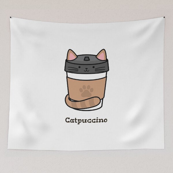 Item preview, Catpuccino Cat Coffee  designed and sold by Sharpe Designs.