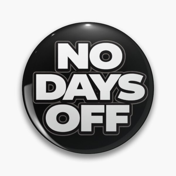 Item preview, No Days Off Discipline Mindset Quote Shirt designed and sold by Papier Atelier Art.