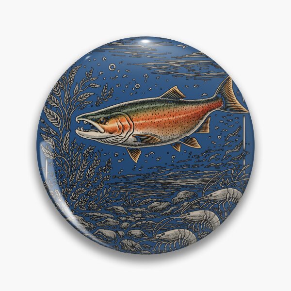 Item preview, Chinook Salmon Fishing Vintage Design – Fish Gear Crew designed and sold by Fish Gear Apparel.