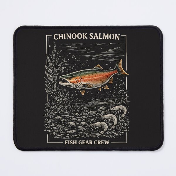 Item preview, Chinook Salmon Fishing Vintage Design – Fish Gear Crew designed and sold by Fish Gear Apparel.