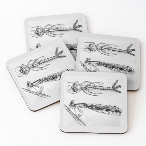 Item preview, Stages of the Damselfly Hand Drawn designed and sold by HouseplantsAndScamps.