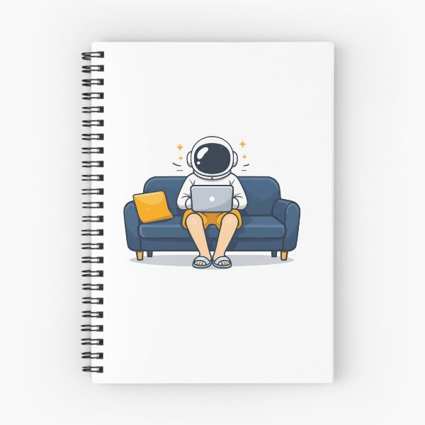 Item preview, Astronaut Working From Home Laptop Remote Work Funny Design designed and sold by ZYNORAworld.