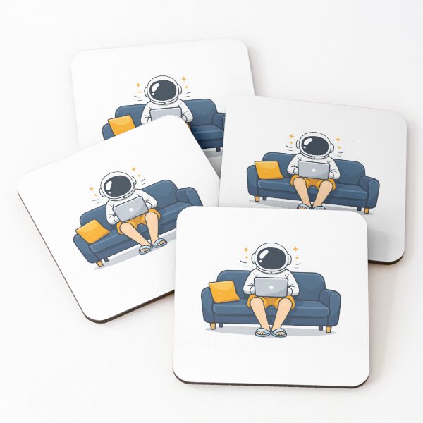 Item preview, Astronaut Working From Home Laptop Remote Work Funny Design designed and sold by ZYNORAworld.