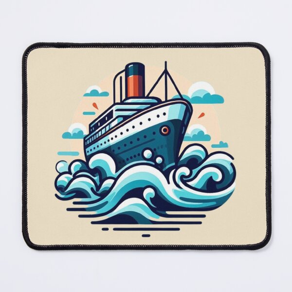 Item preview, Cosmic Ocean Liner – Surreal Waves Design designed and sold by Dogandesighn.