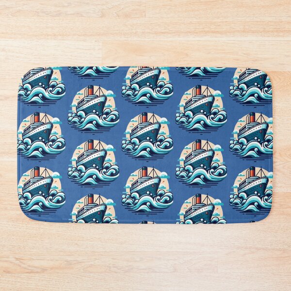 Item preview, Cosmic Ocean Liner – Surreal Waves Design designed and sold by Dogandesighn.
