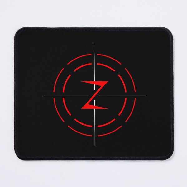 Item preview, Cyberpunk Target Z Logo Shirt Futuristic Minimal Red Symbol Streetwear Design designed and sold by ZEBBEDE - Minimal Streetwear .
