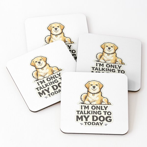 Item preview, I’m Only Talking To My Dog Today Funny Introvert Dog Design  designed and sold by StyleLap.