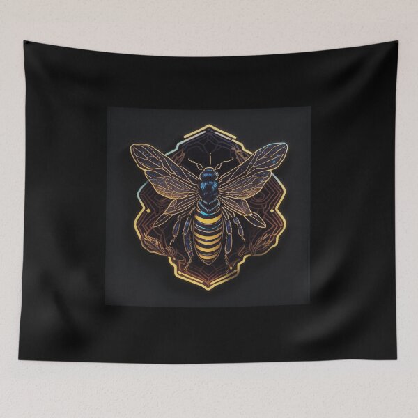 Item preview, Hardworking Bee – Spirit Animal Totem Art  designed and sold by LenariumArt.