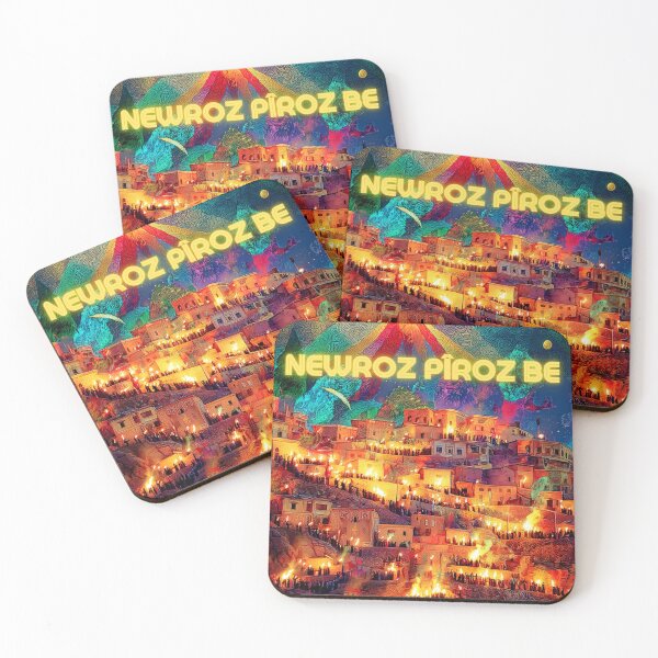 Item preview,  Newroz Pîroz Be – Kurdish New Year Fire Festival Art designed and sold by Nû-Ezzz.