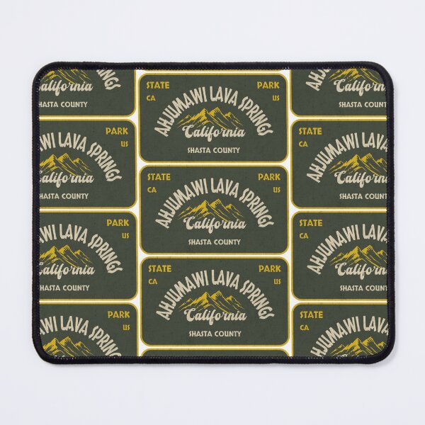 Item preview, Ahjumawi Lava Springs State Park, Shasta County, California, badge design designed and sold by Wanderful-roads.