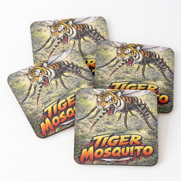 Item preview, Tiger Mosquito – Surreal Hybrid Insect Animal Illustration designed and sold by AuraloomAtelier.