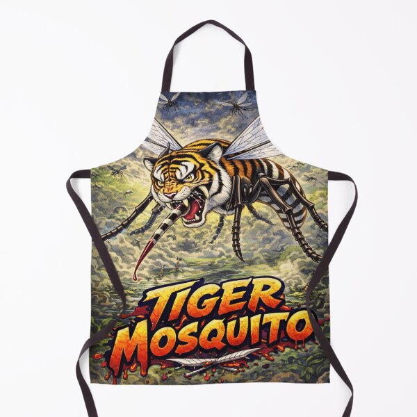 Item preview, Tiger Mosquito – Surreal Hybrid Insect Animal Illustration designed and sold by AuraloomAtelier.